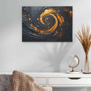 Gold Black Sparkle - Luxury Wall Art