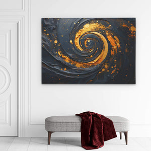 Gold Black Sparkle - Luxury Wall Art