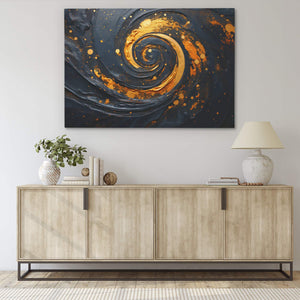 Gold Black Sparkle - Luxury Wall Art