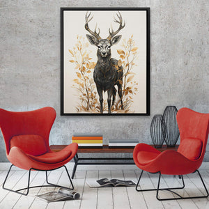 Gold Buck - Luxury Wall Art