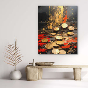 Gold Coins - Luxury Wall Art