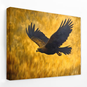 Gold Eagle Paradise - Luxury Wall Art