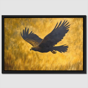 Gold Eagle Paradise - Luxury Wall Art