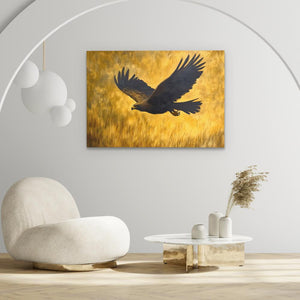 Gold Eagle Paradise - Luxury Wall Art