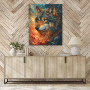 Gold Eyed Wolf - Luxury Wall Art