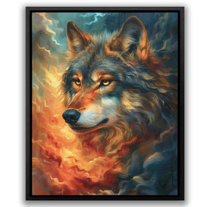 Gold Eyed Wolf - Luxury Wall Art