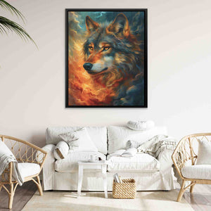 Gold Eyed Wolf - Luxury Wall Art