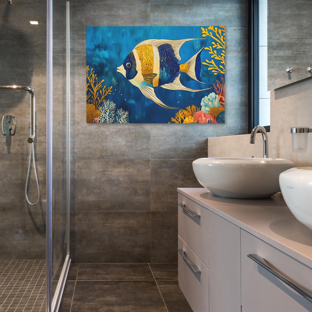 Gold - Finned Wanderer - Luxury Wall Art