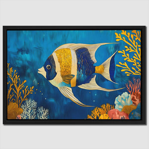 Gold - Finned Wanderer - Luxury Wall Art