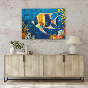 Gold - Finned Wanderer - Luxury Wall Art