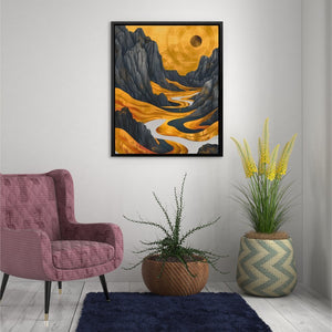 Gold Golf Course - Luxury Wall Art