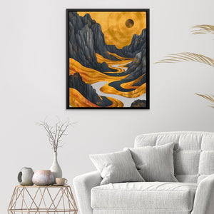 Gold Golf Course - Luxury Wall Art