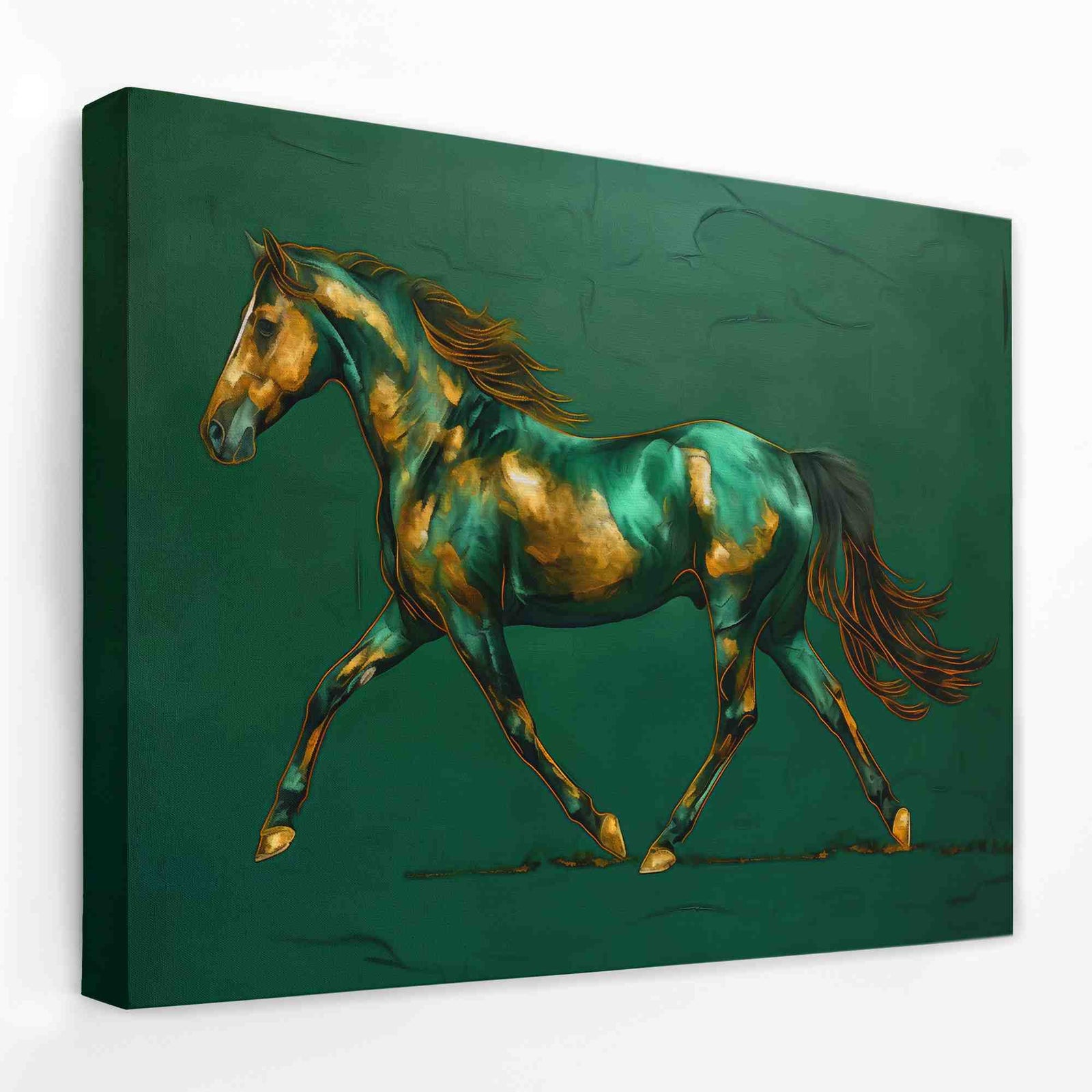 Gold Hooves - Animals Canvas Wall Art