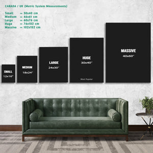 Gold Kisses in the Air - Luxury Wall Art