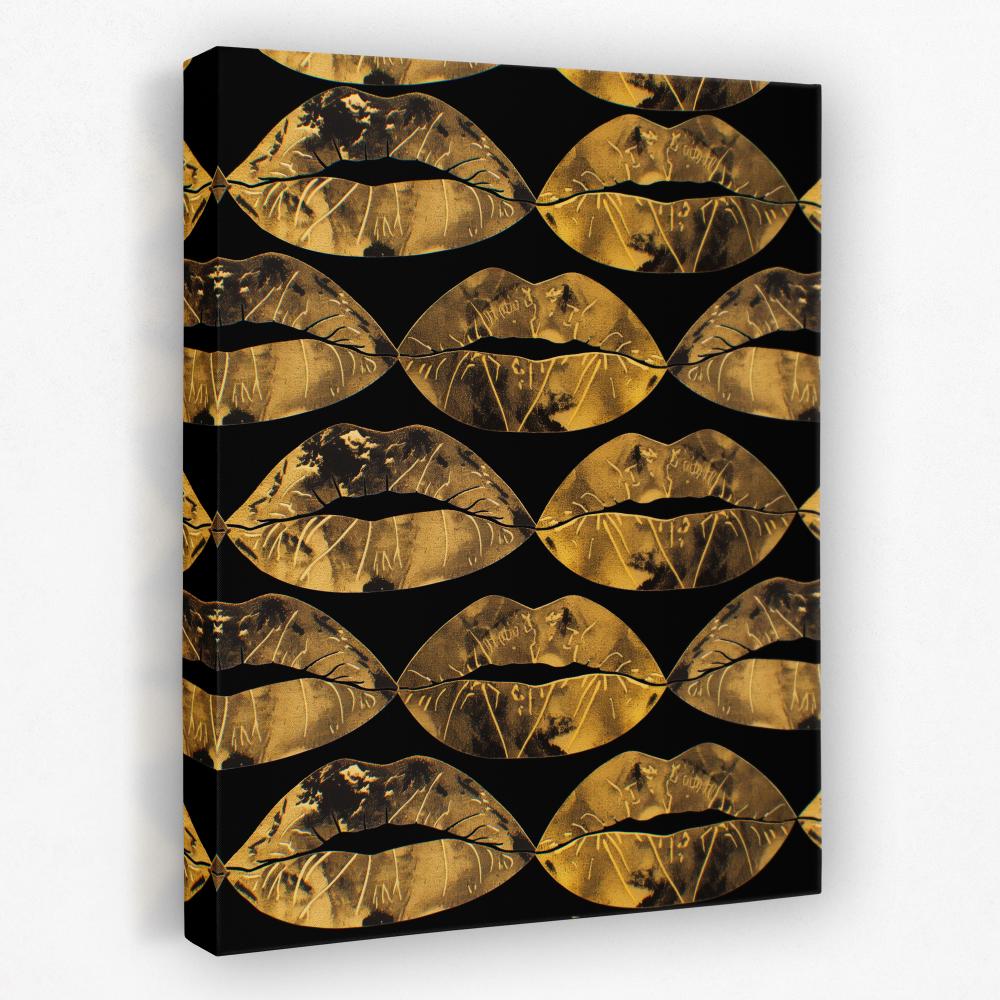 Gold Kisses in the Air - Luxury Wall Art