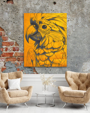 Gold Parrot - Luxury Wall Art