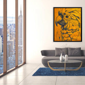 Gold Parrot - Luxury Wall Art