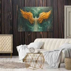 Gold Phoenix Wings - Luxury Wall Art