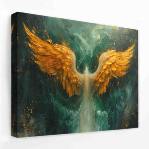 Gold Phoenix Wings - Luxury Wall Art