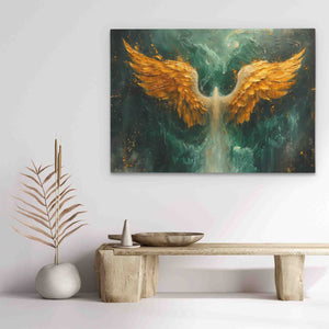 Gold Phoenix Wings - Luxury Wall Art