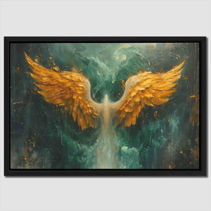 Gold Phoenix Wings - Luxury Wall Art