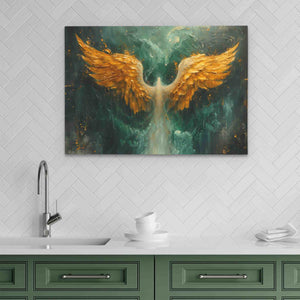 Gold Phoenix Wings - Luxury Wall Art