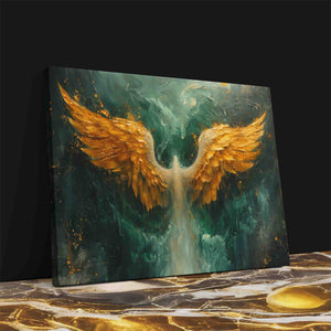 Gold Phoenix Wings - Luxury Wall Art