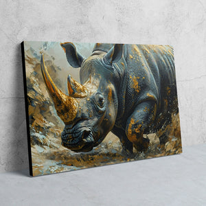 Gold Rhino - Luxury Wall Art