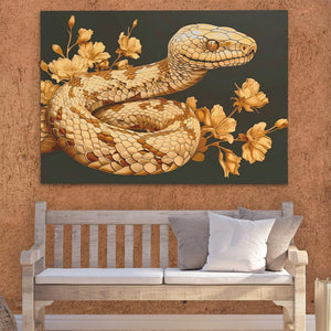 Gold Snake Scales - Luxury Wall Art