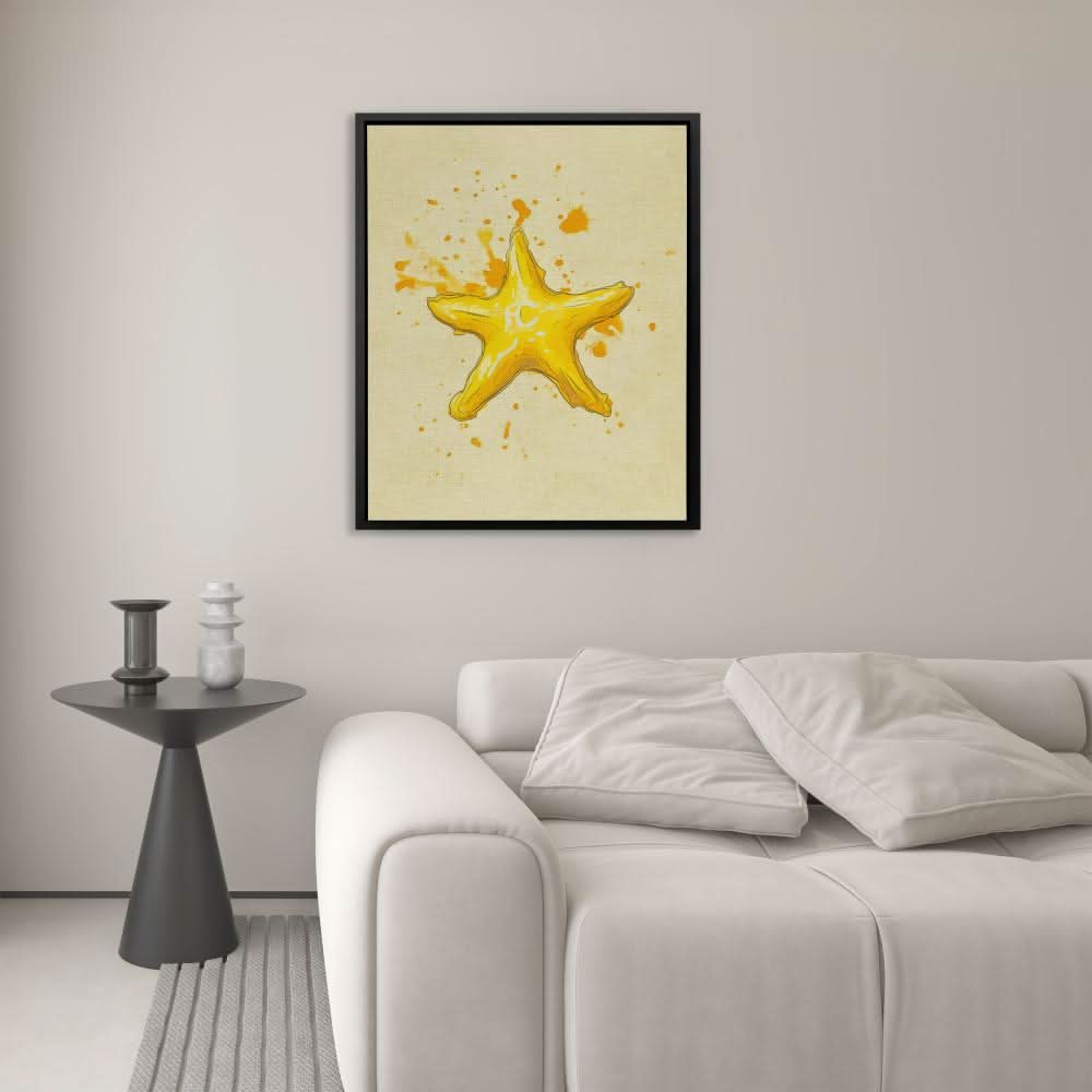Gold Starfish - Luxury Wall Art