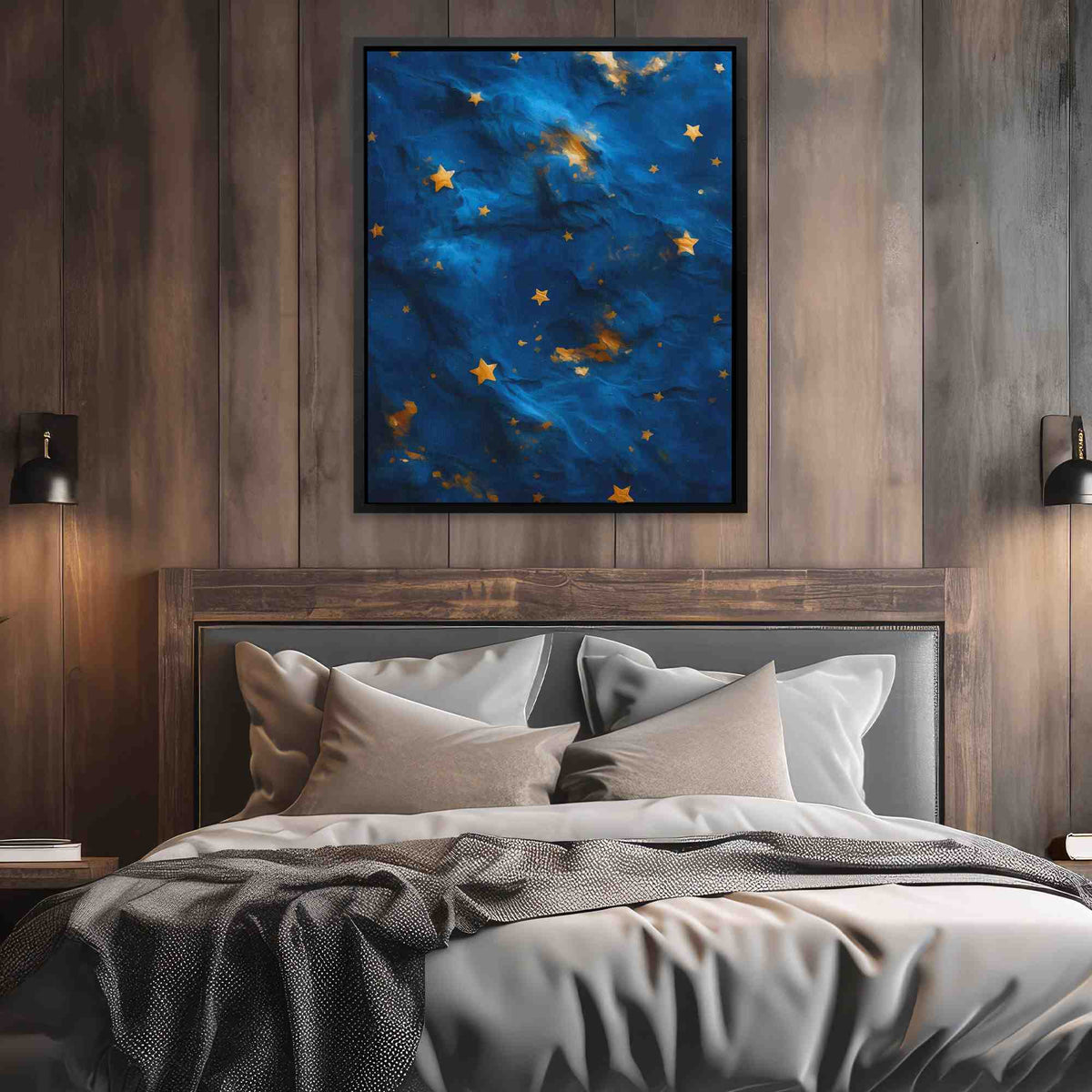 Gold Stars - Luxury Wall Art