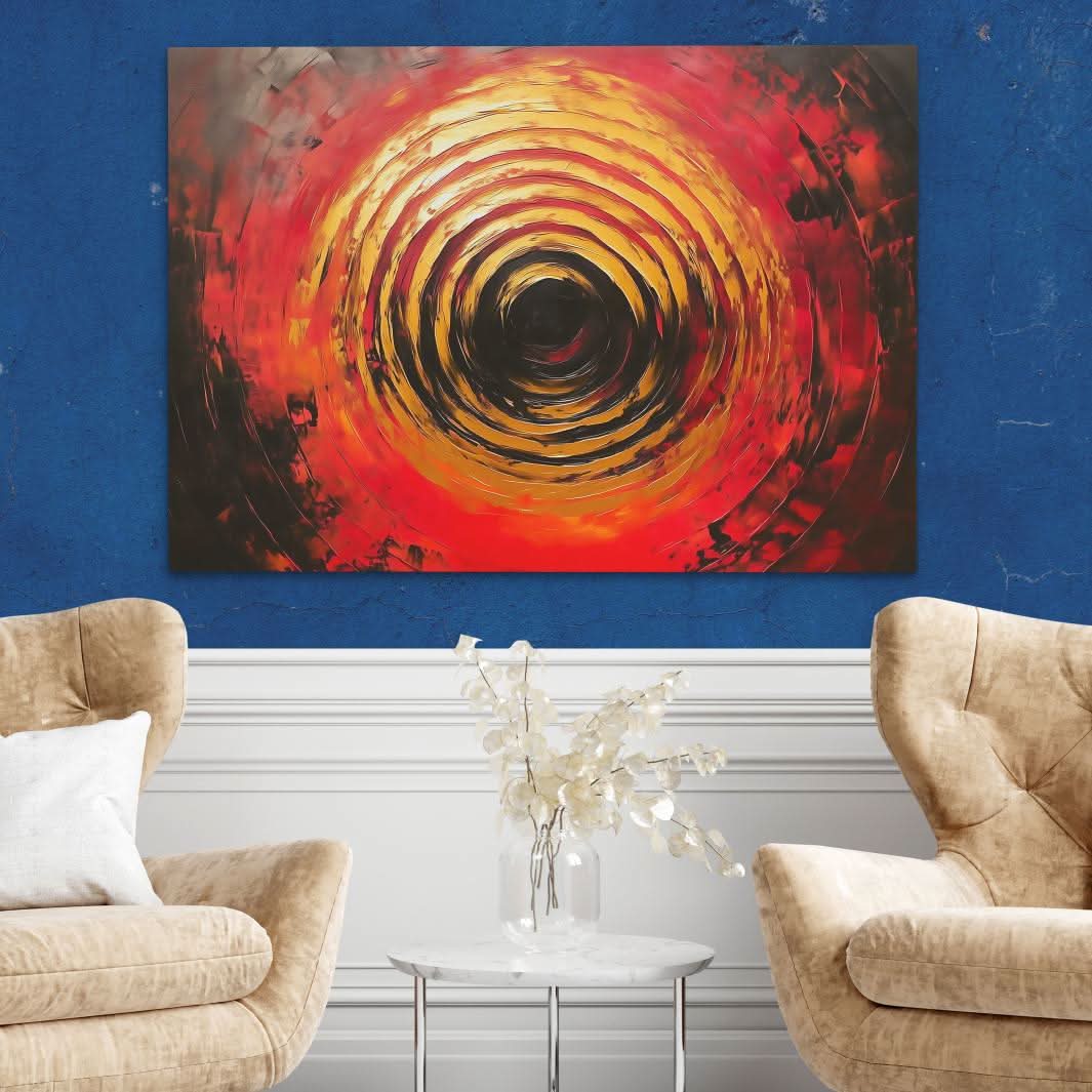 Gold Target - Oversized Man Cave Canvas Wall Art