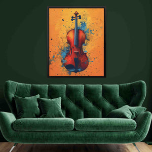 Gold Violin - Luxury Wall Art