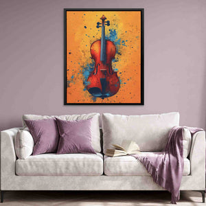 Gold Violin - Luxury Wall Art