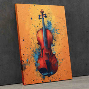 Gold Violin - Luxury Wall Art