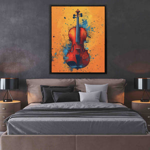 Gold Violin - Luxury Wall Art