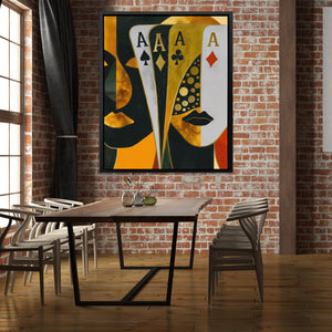 Golden Ace Fortune - Luxury Wall Art