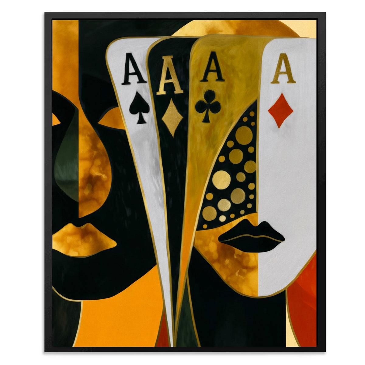 Golden Ace Fortune - Luxury Wall Art