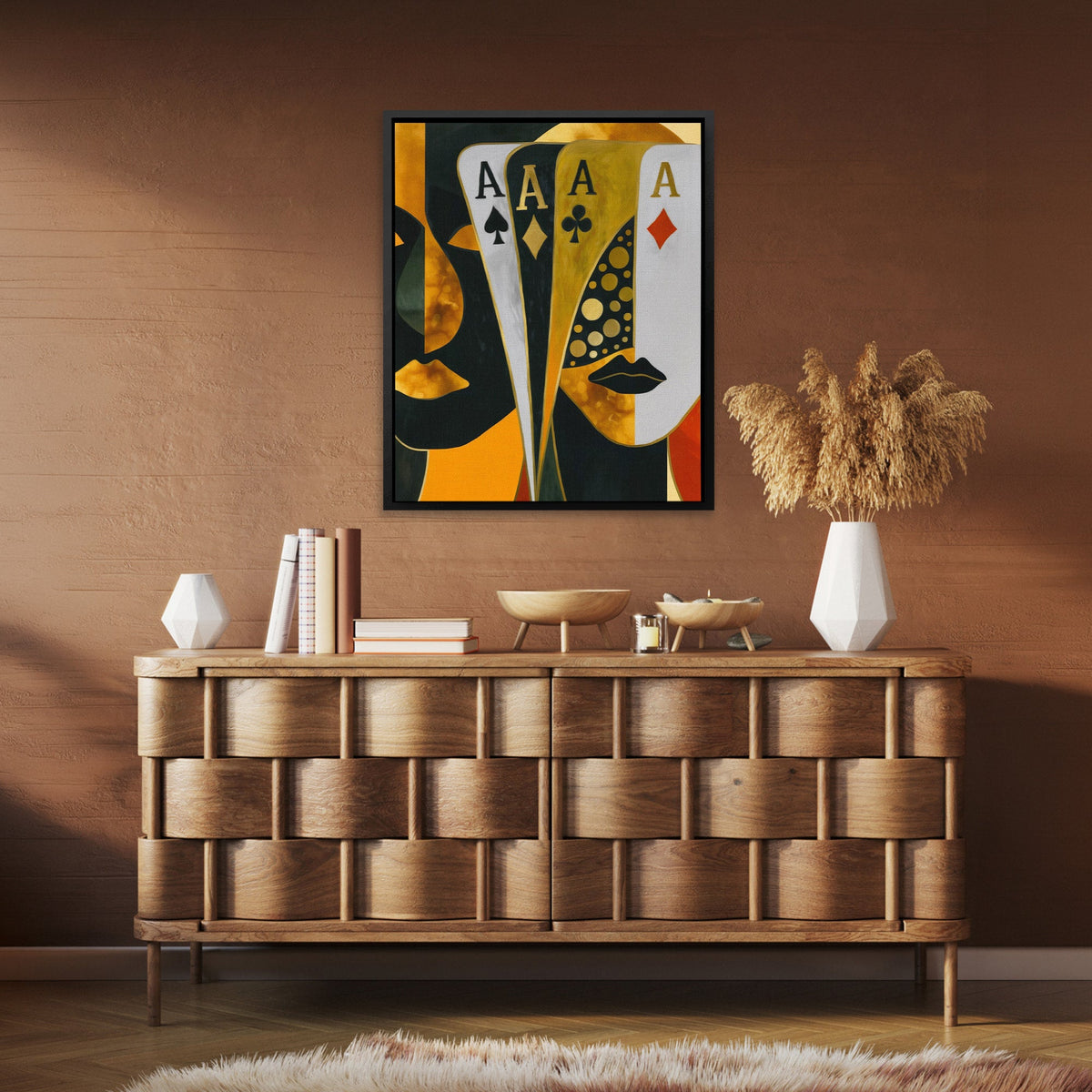 Golden Ace Fortune - Luxury Wall Art