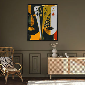 Golden Ace Fortune - Luxury Wall Art