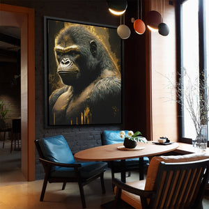 Golden Ape - Luxury Wall Art