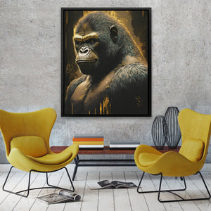 Golden Ape - Luxury Wall Art