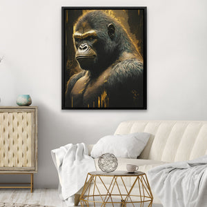 Golden Ape - Luxury Wall Art