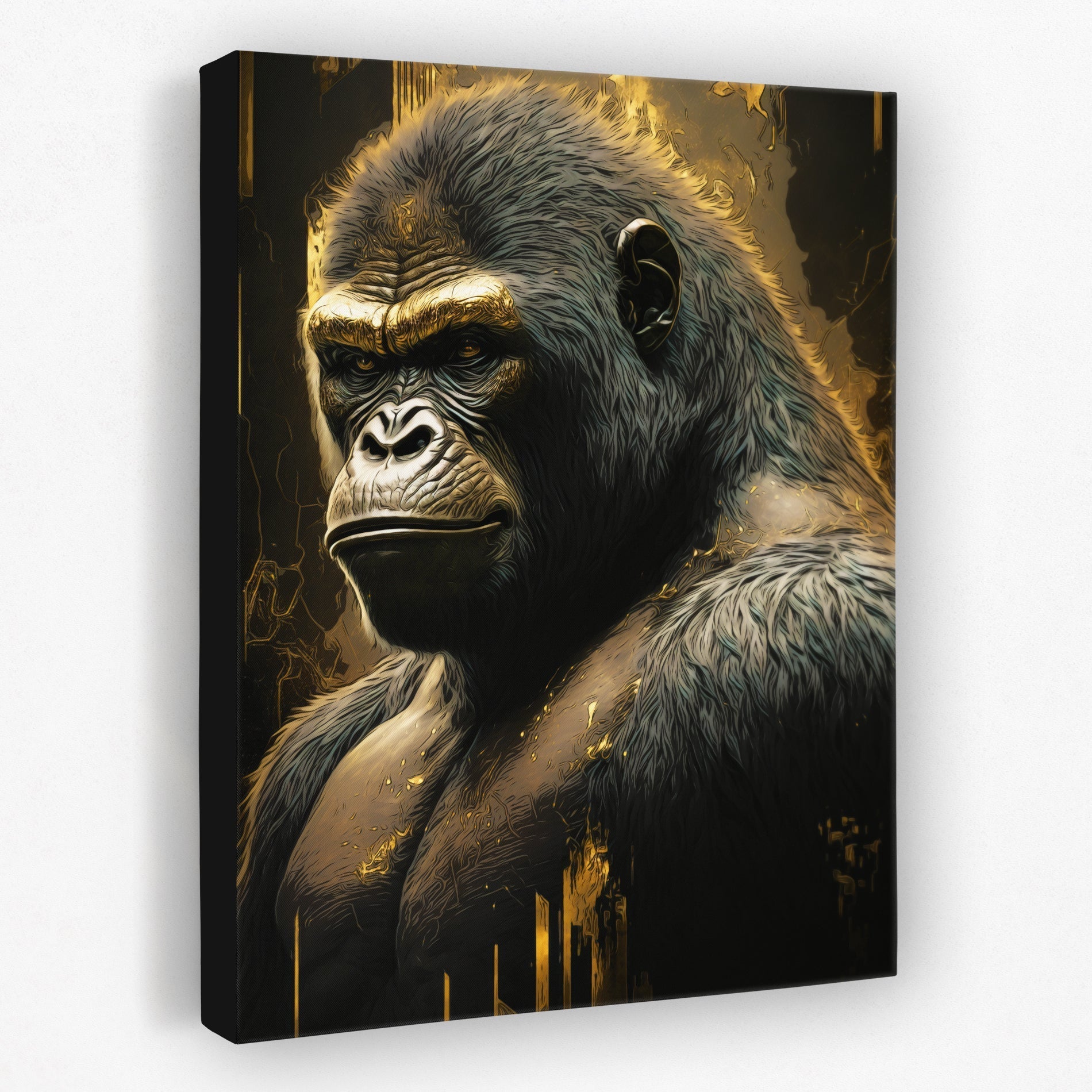 Golden Ape - Luxury Wall Art