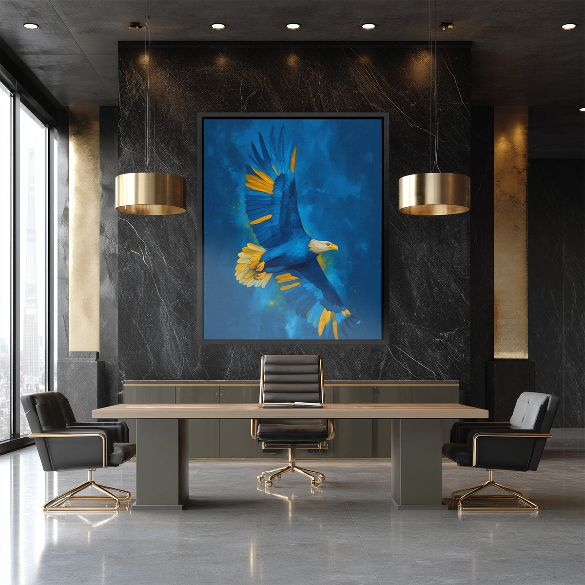 Golden Ascendant - Luxury Wall Art