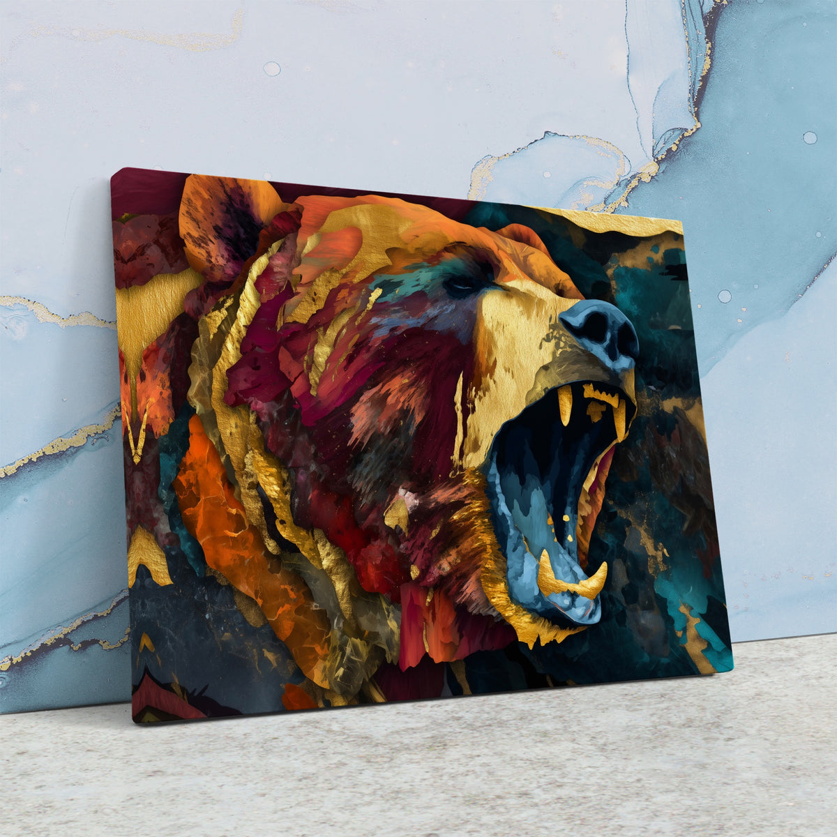 Golden Bear Fury — Golden Bear Fury Against Wall4x5 9