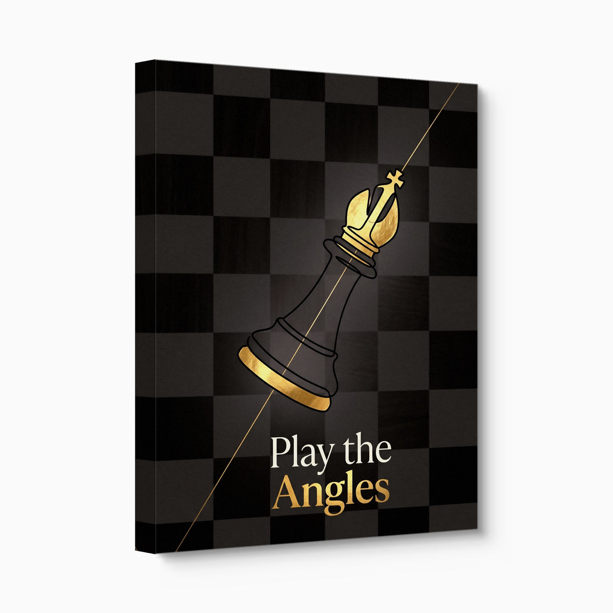Golden Bishop Angled — golden bishop angled angled flush print