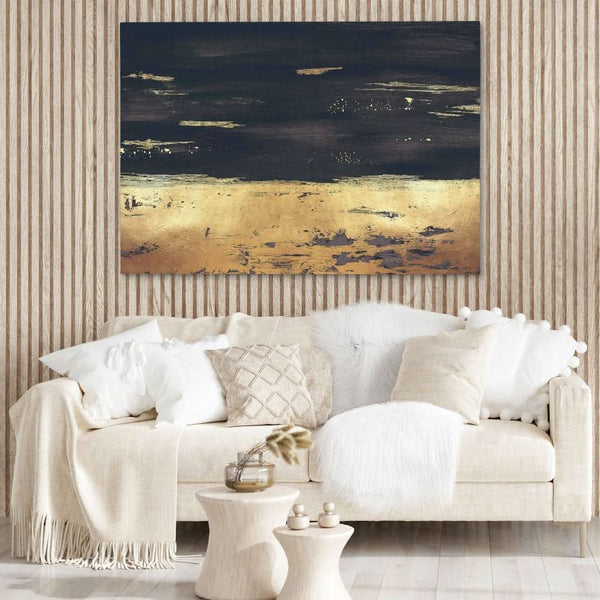 Golden Black Trim in a room