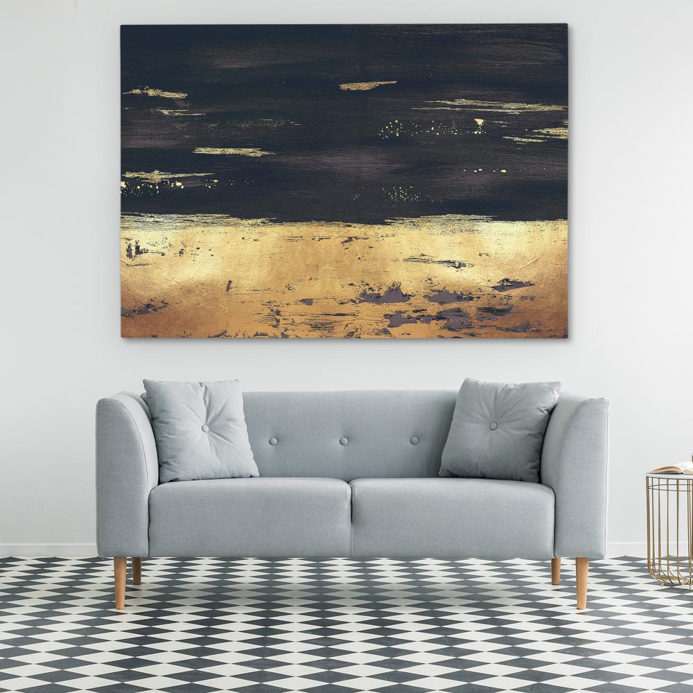 Golden Black Trim - Luxury Wall Art