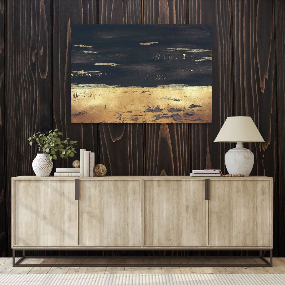 Golden Black Trim - Bold Art